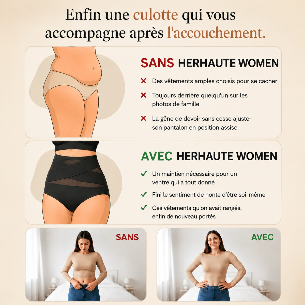 Culotte Post-Partum - Compression 360°